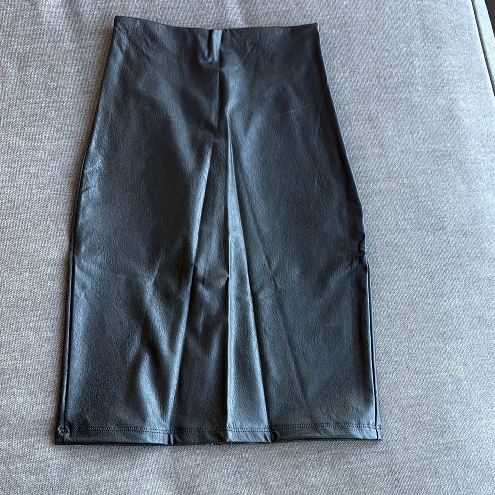 Commando Black faux leather Pencil Skirt
